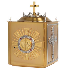 Koleys Tabernacle Gold Plated with Silver Plated Accents on Top and Side