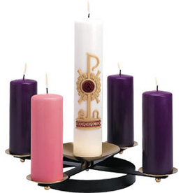 Koleys Advent Wreath for Pillar Candles