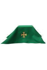 Chalice Veil with Embroidered Gold Cross - White, Green, Red, or Purple