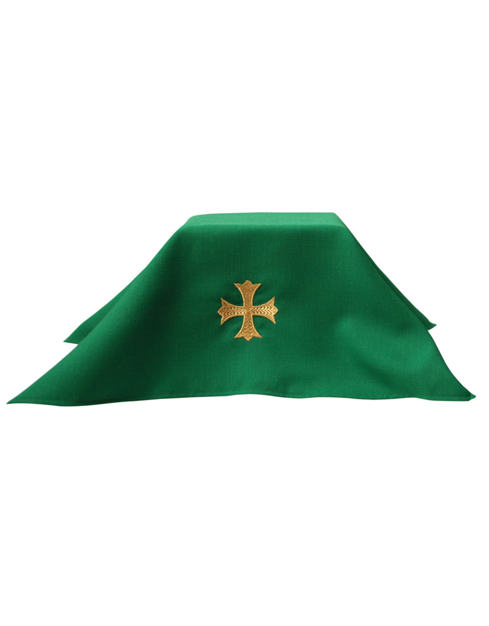 Gaiser (Beau Veste) Chalice Veil with Embroidered Gold Cross - White, Green, Red, or Purple