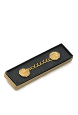 Alviti Creations Cope Clasp, Gold, with Alpha and Omega