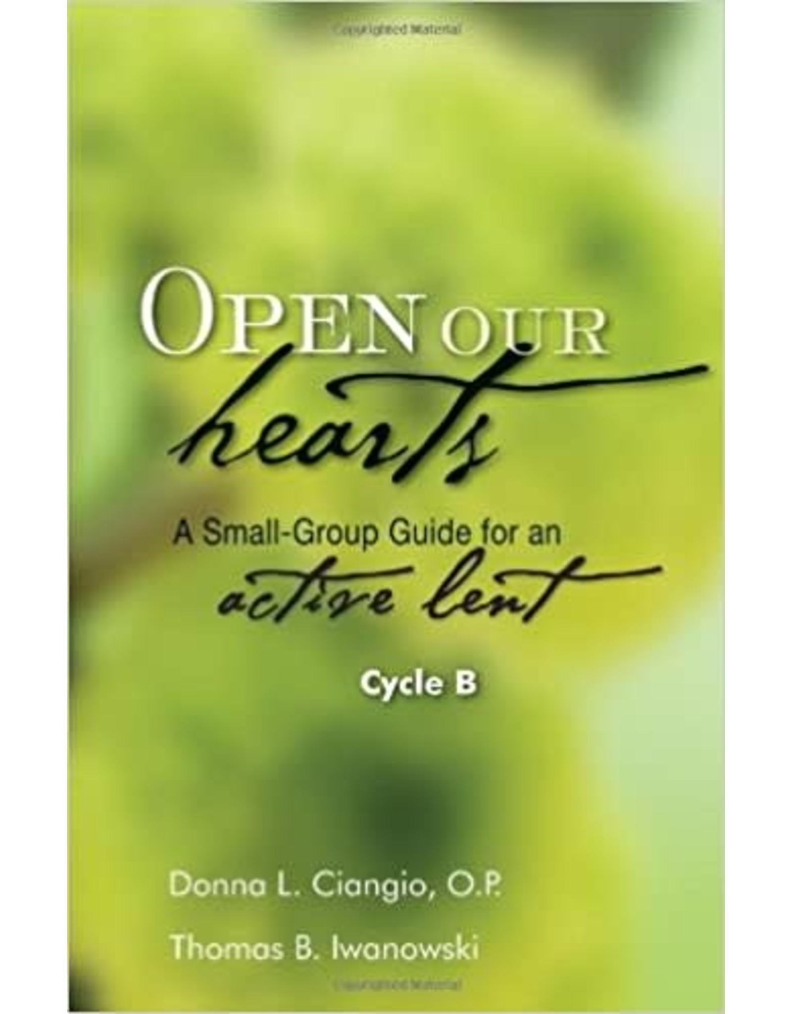 Open Our Hearts: A Small-Group Guide for an Active Lent (Cycle B)