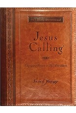 Thomas Nelson Jesus Calling, Large Text Brown Leathersoft, with Full Scriptures: (Large Deluxe) - Large Print