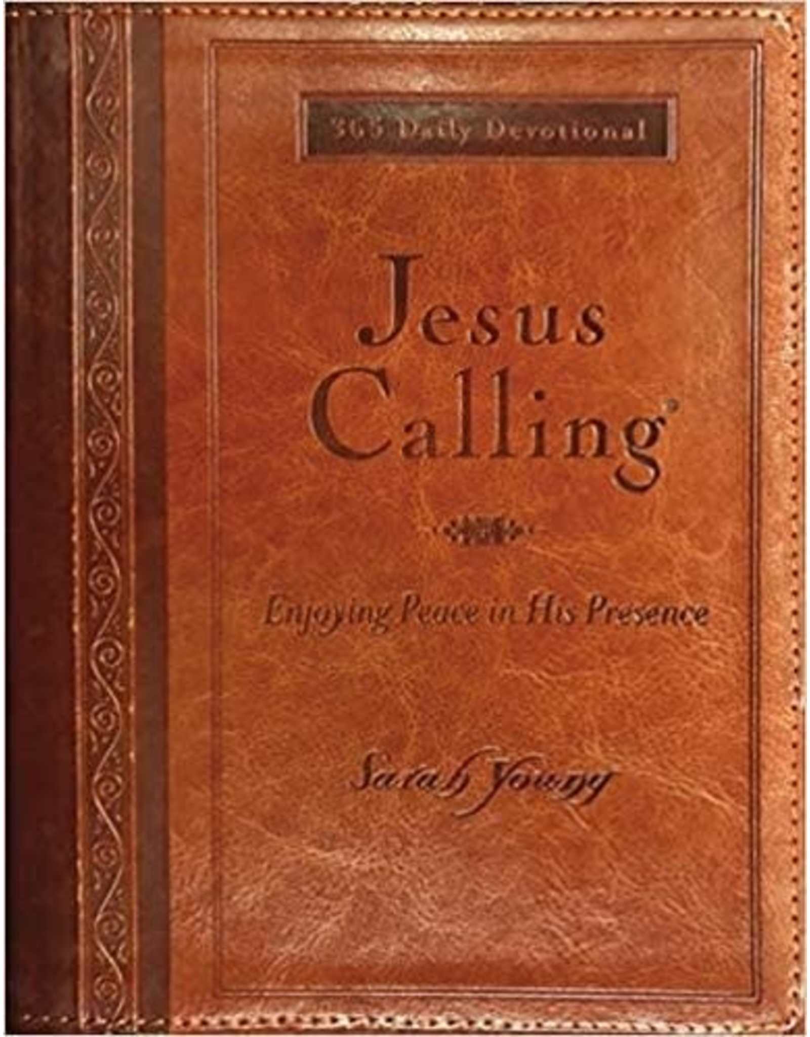 Thomas Nelson Jesus Calling, Large Print, Brown Leathersoft