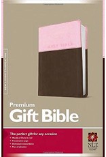 Tyndale NLT Premium Gift Bible Pink/Brown Imitation Leather