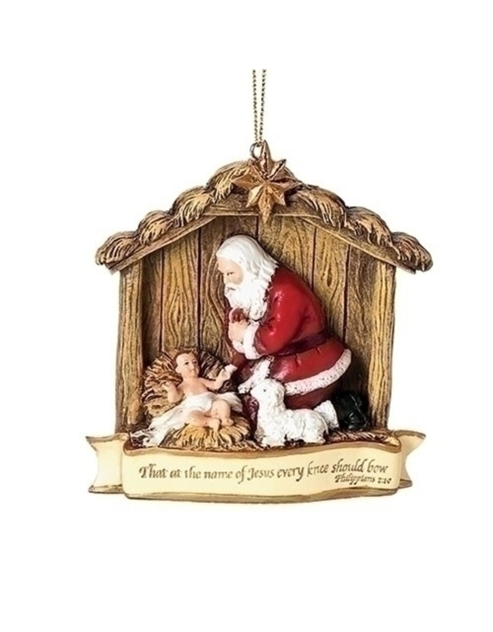 Roman Ornament - Kneeling Santa