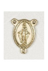 Rosary Centerpiece - Miraculous Medal, Gold Oval