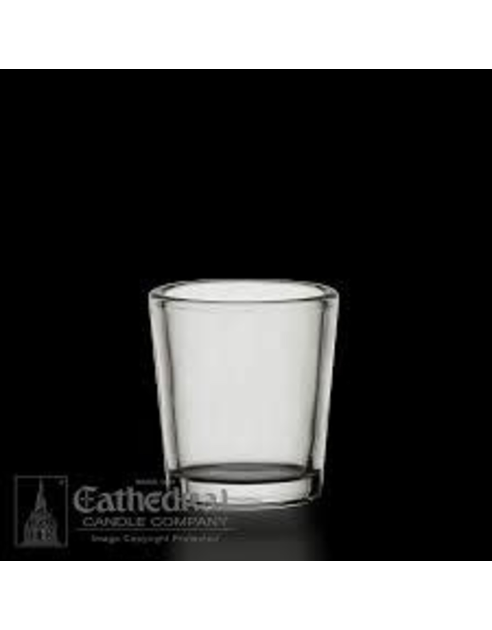 Cathedral Candle Votive Light Glass - Crystal, 15 Hour (Each)