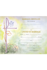 Barton Cotton Certificates - Marriage Watercolor (50) w/Env