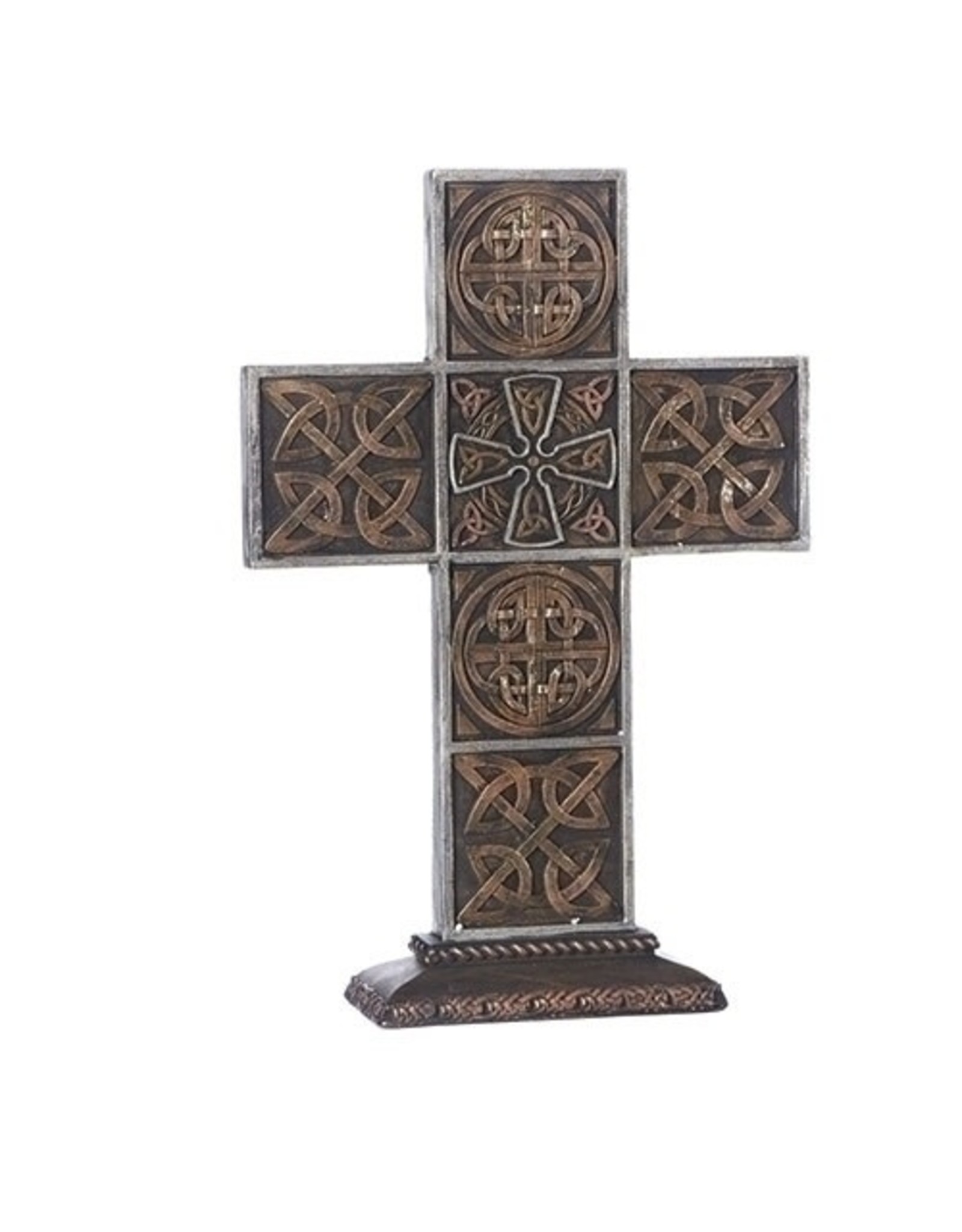 Roman Standing Bronze Celtic Cross