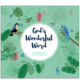 Loyola Press God's Wonderful Word: A Transfer Sticker & Coloring Book (for Adults)