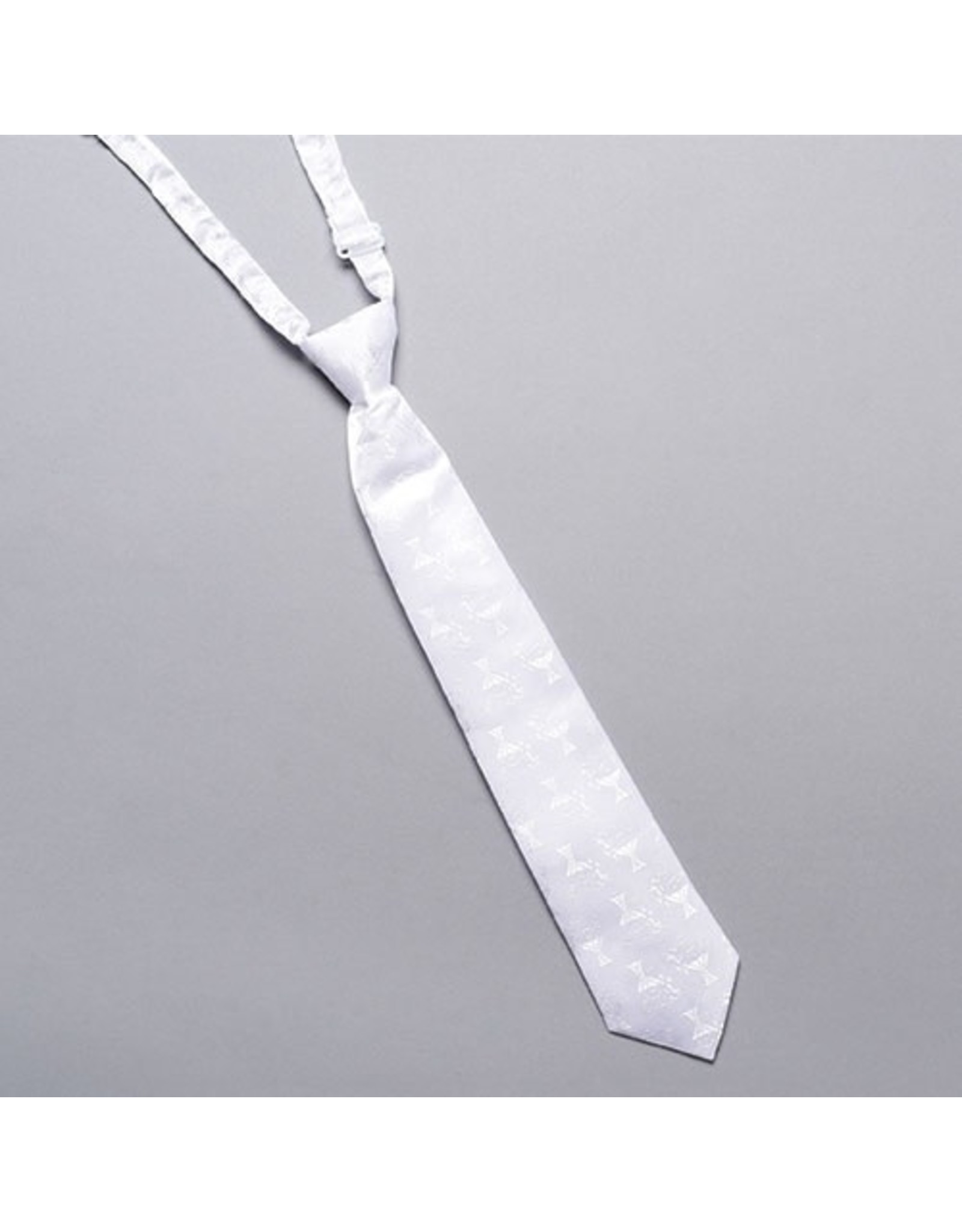 Roman First Communion Tie, White