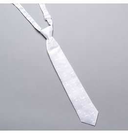 Roman First Communion Tie, White