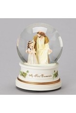 Roman First Communion Musical Globe - Girl with Jesus