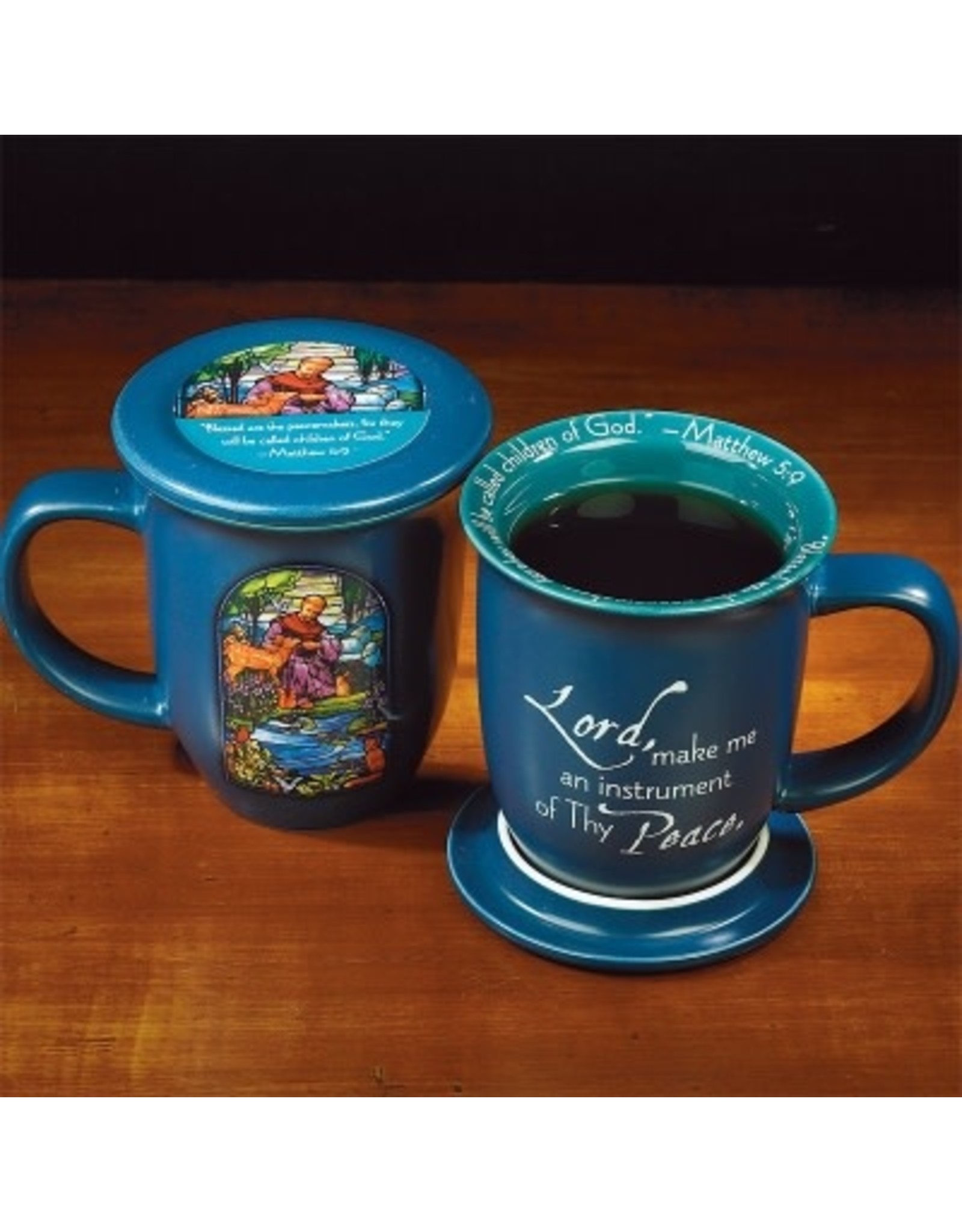 Abbey & CA Gift Mug with Coaster - St. Francis