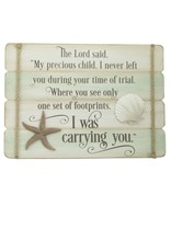 Abbey & CA Gift Plaque - Footprints 10x14