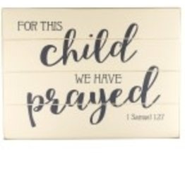 For This Child We Have Prayed - Wall Decor