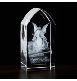 Guardian Angel Etched Glass