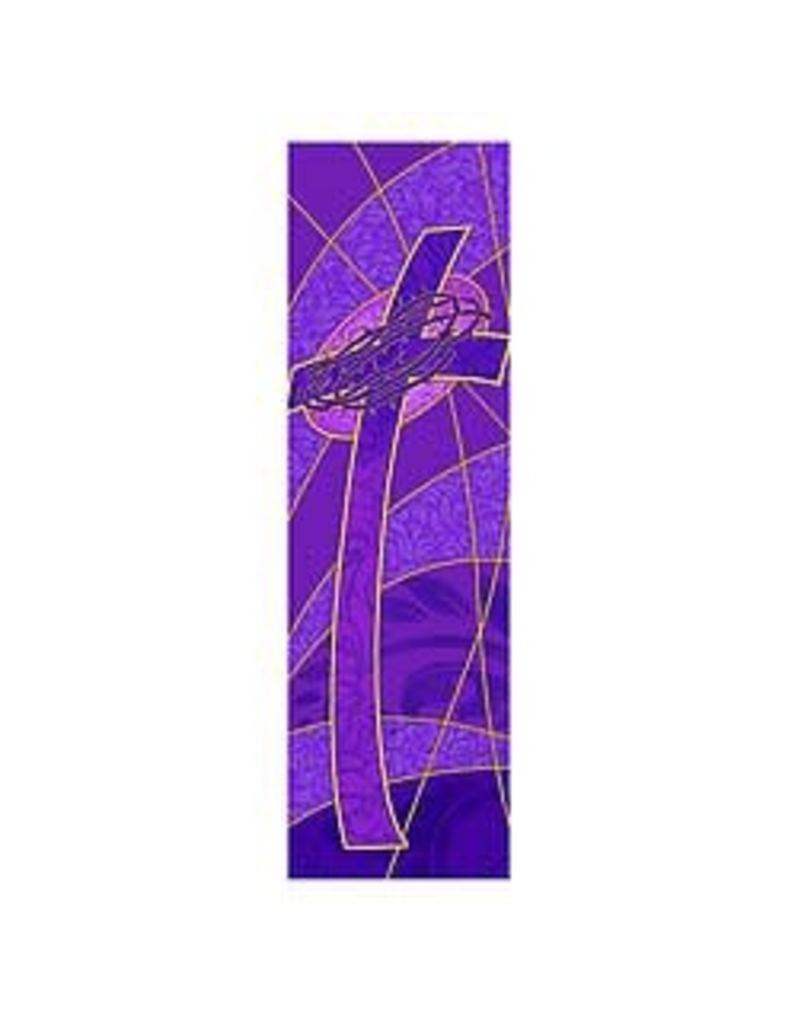 Banner Cross With Crown Of Thorns 3 X5 Purple Reilly S Church Supply Gift Boutique