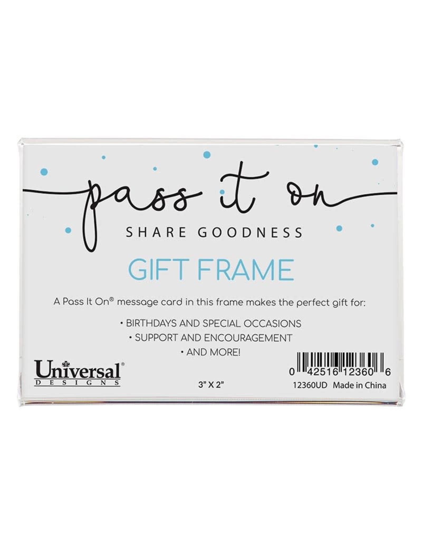 Universal Designs Frame (Horizontal) for Pass It On
