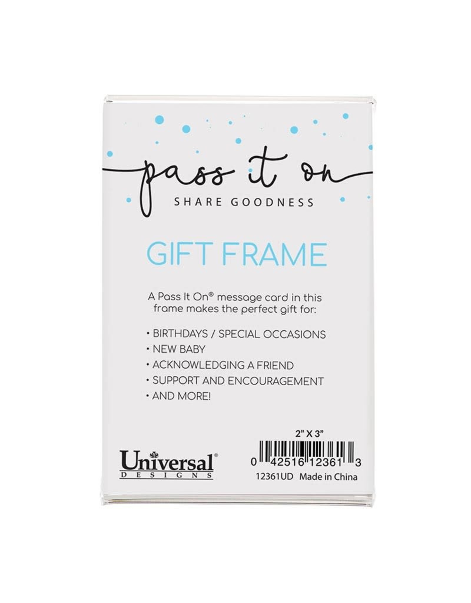 Universal Designs Frame (Vertical) for Pass It On