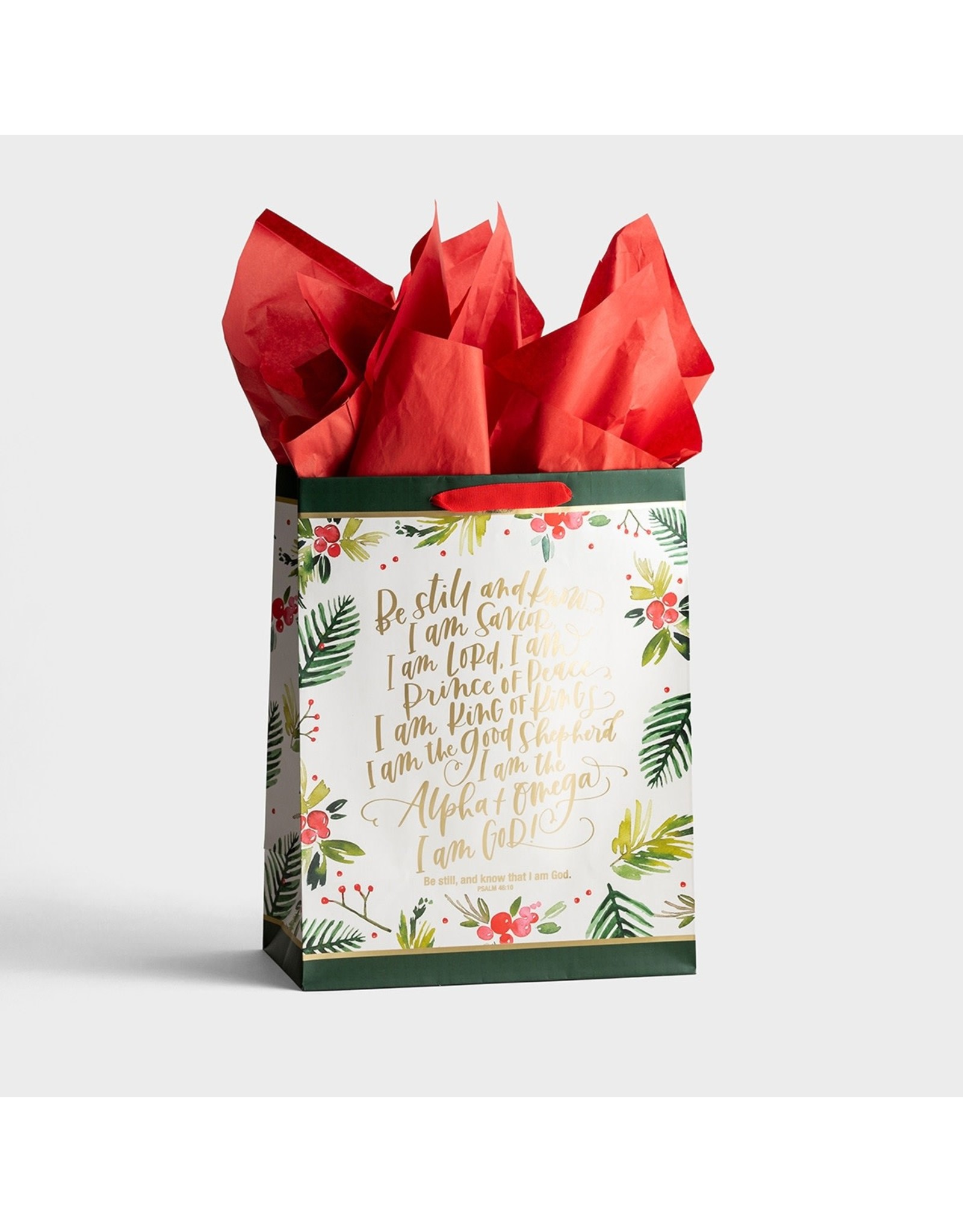 Dayspring Christmas Gift Bag - Be Still (Large)