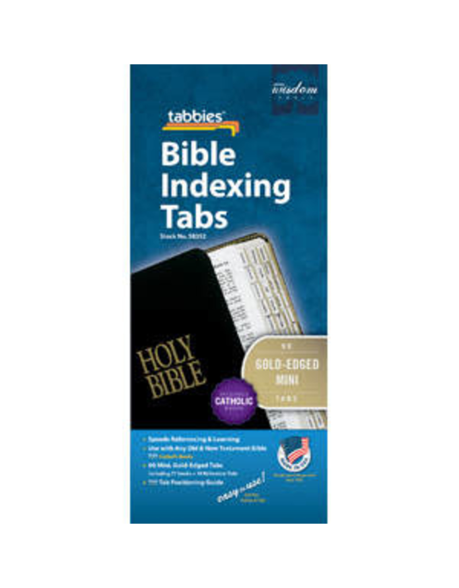 Tabbies Bible Tabs-Catholic-Mini-Gold