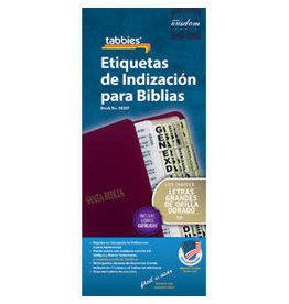 Tabbies Bible Tabs-Spanish-Catholic-Large Print-Gold