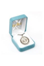 HMH St. Christopher Medal - Be My Guide, Sterling Silver, 24" Chain