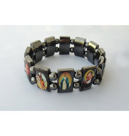 Devon Bracelet - Saints - Hematite