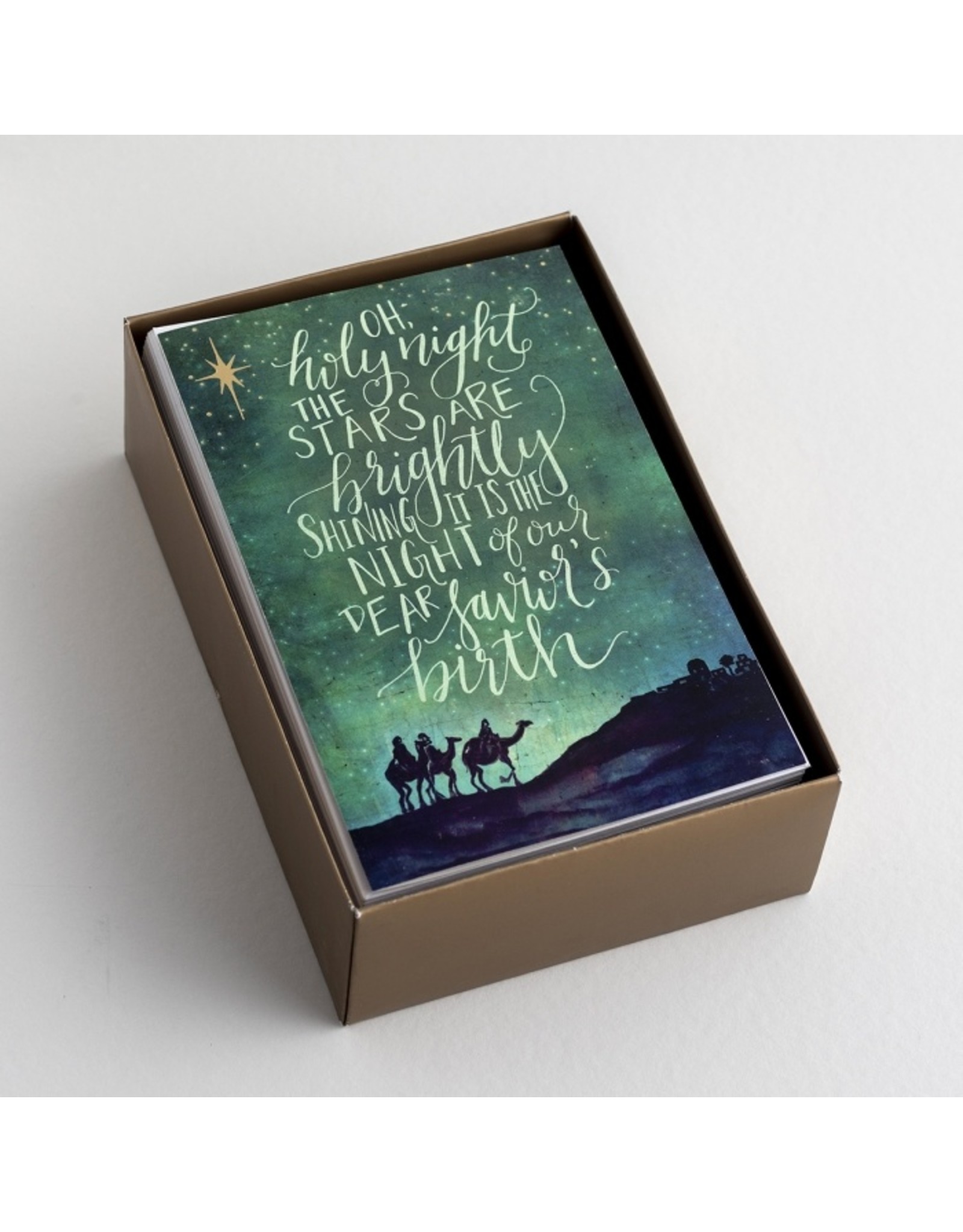 Dayspring Boxed Set of 18 Christmas Cards - Oh, Holy Night, KJV