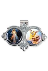 Visor Clip - Divine Mercy/St. Michael