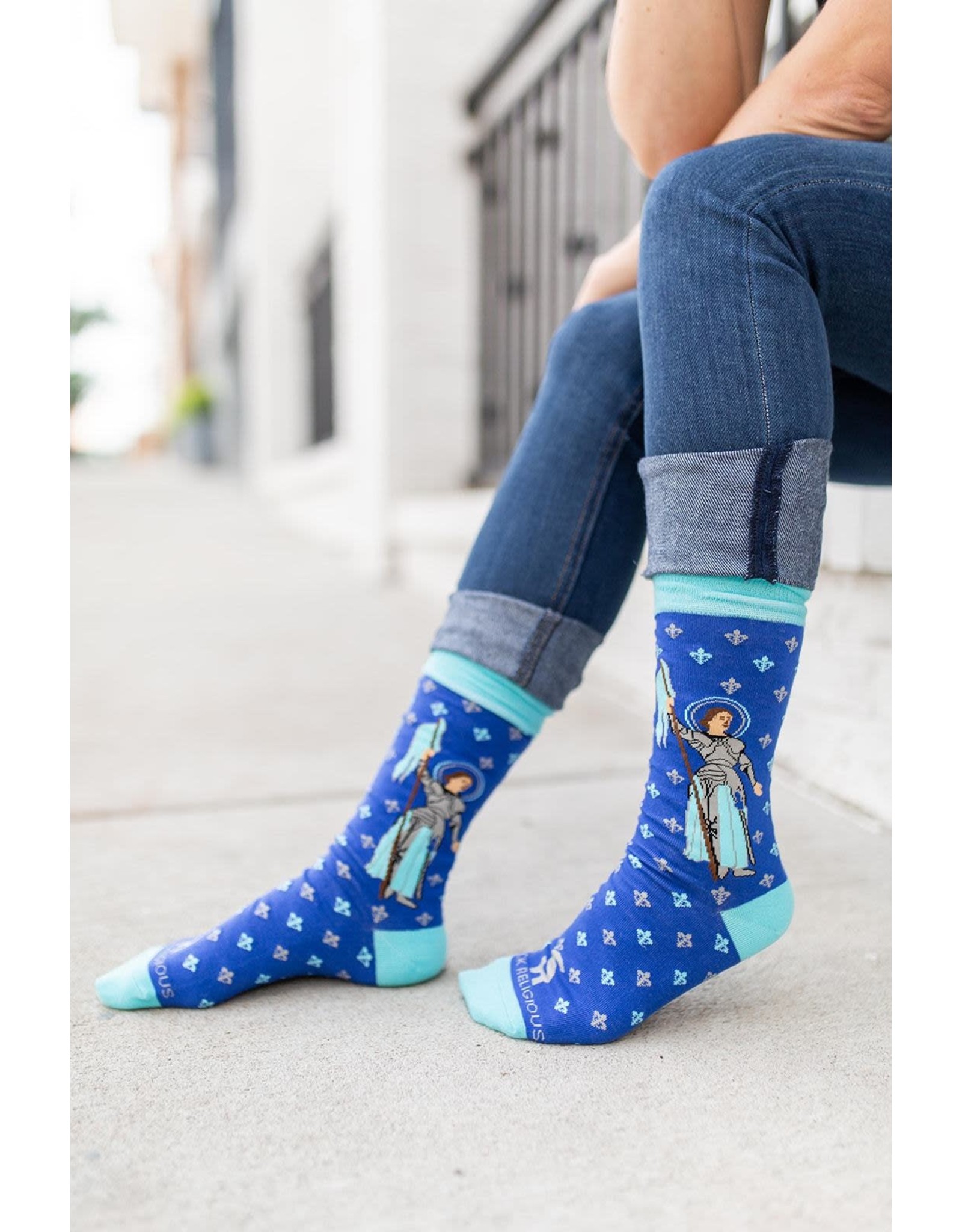 Sock Religious Socks - St. Joan of Arc