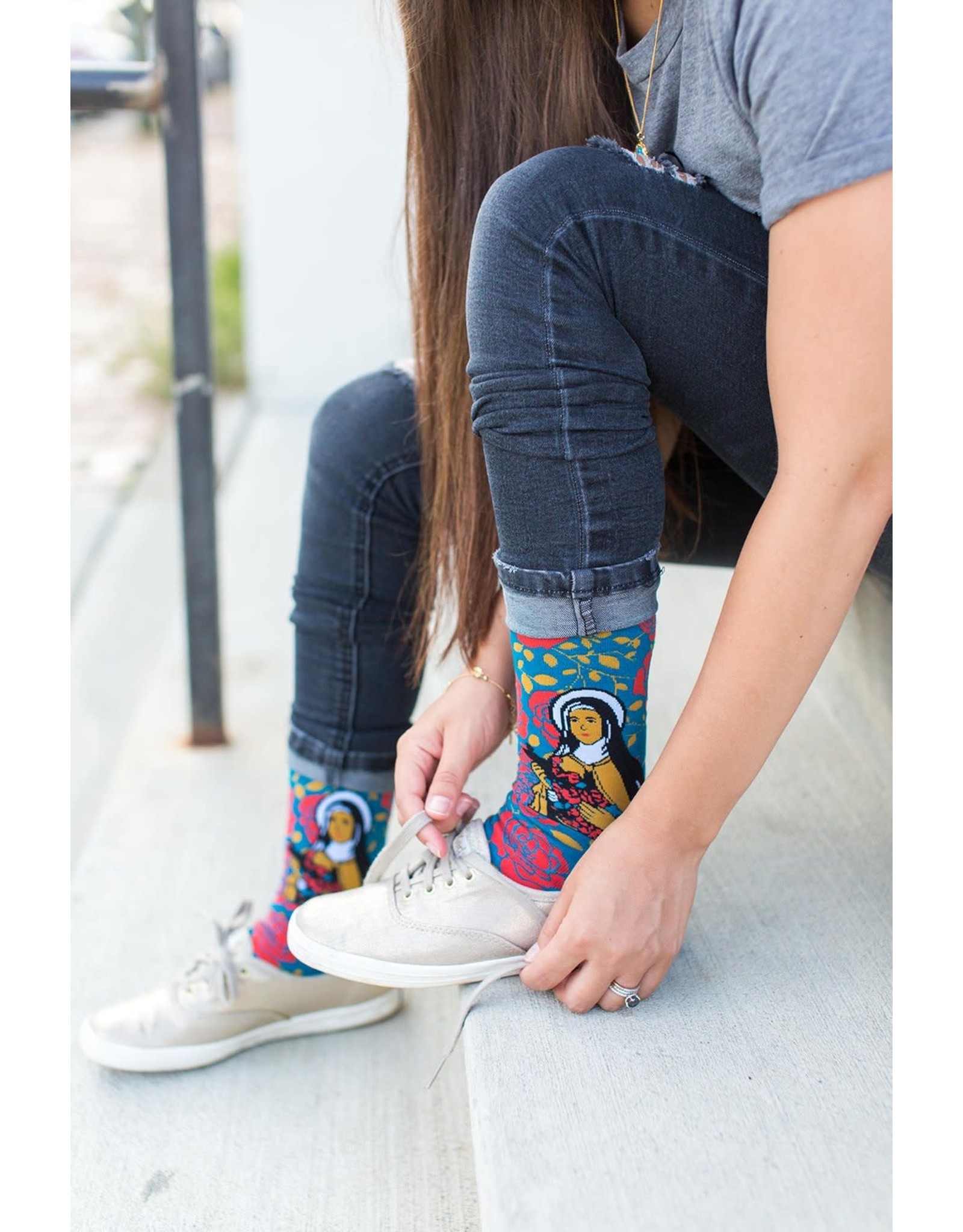 Sock Religious Socks - St Therese of Lisieux