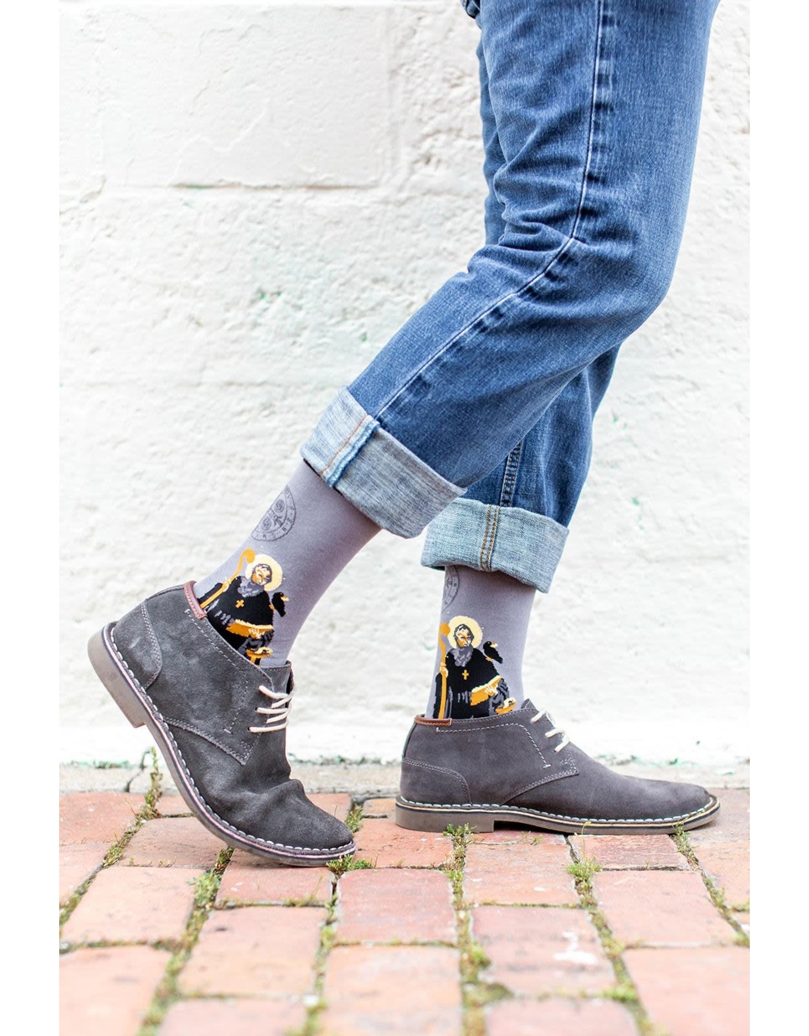 Sock Religious Socks - St. Benedict