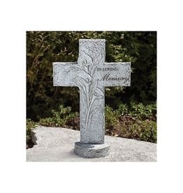 Roman Memorial Garden Cross - In Loving Memory