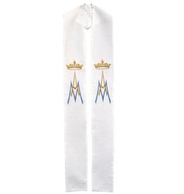 Gaiser (Beau Veste) Stole (Deacon) Marian - Pure White