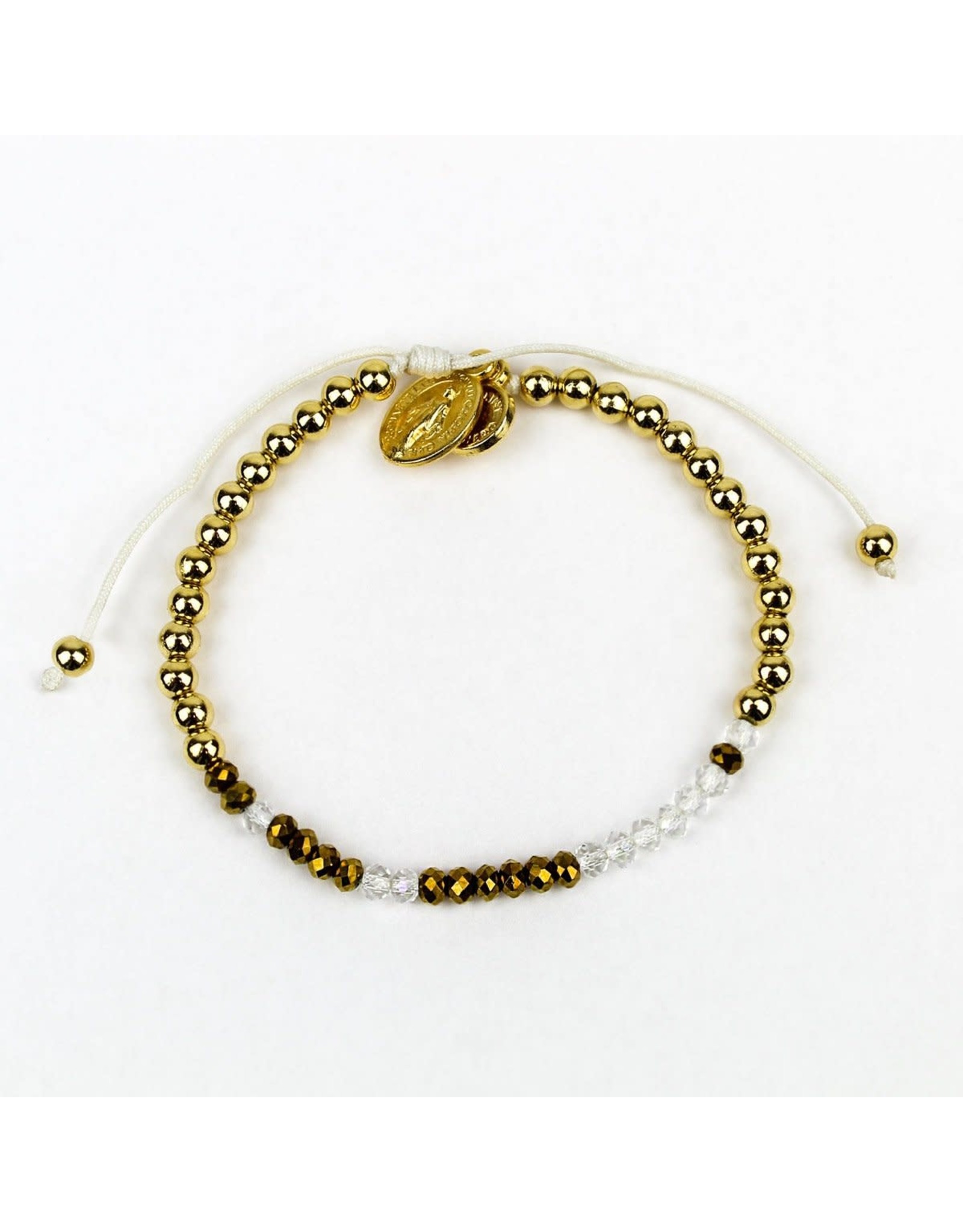 Bracelet - Godmother, Morse Code - Gold