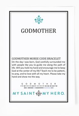 Bracelet - Godmother, Morse Code - Silver