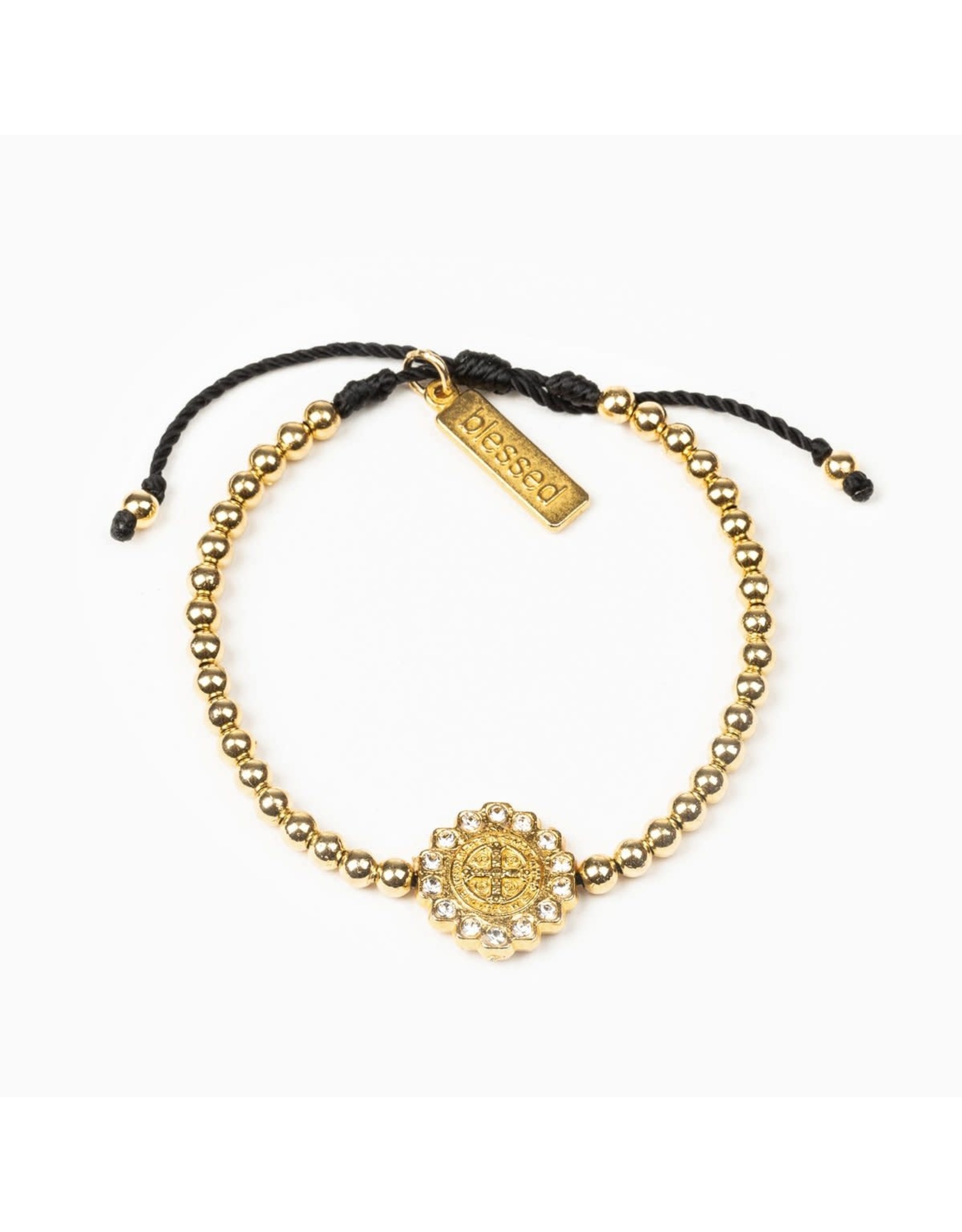 My Saint My Hero Bracelet - Mantra of Beauty & Brilliance - Gold