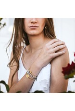 My Saint My Hero Bracelet - Mantra of Beauty & Brilliance - Gold