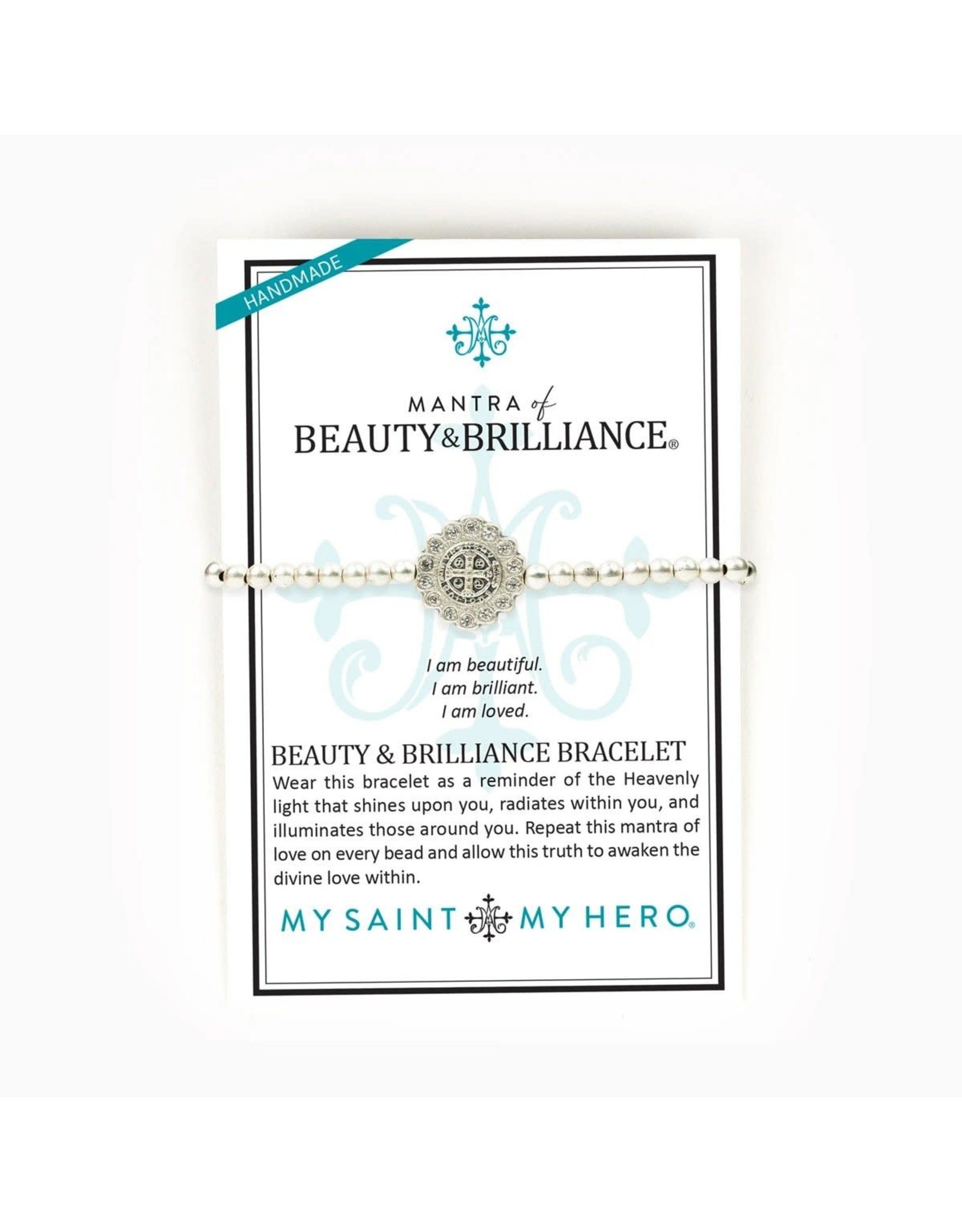 Bracelet - Mantra of Beauty & Brilliance - Silver