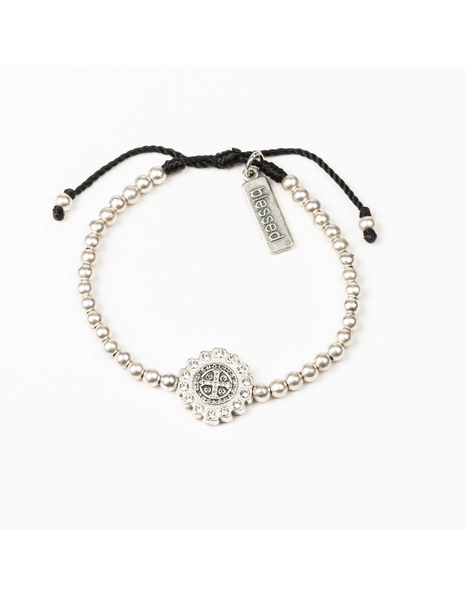 My Saint My Hero Bracelet - Mantra of Beauty & Brilliance - Silver