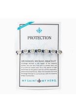 My Saint My Hero Bracelet - Protection, Archangel Michael - Royal Blue/Silver