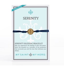 My Saint My Hero Bracelet - Serenity Blessing - Gold/Navy