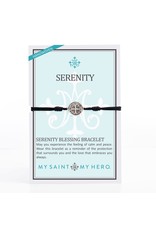 My Saint My Hero Bracelet - Serenity Blessing - Silver/Black