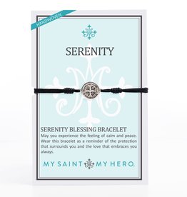 Bracelet - Serenity Blessing - Silver/Black