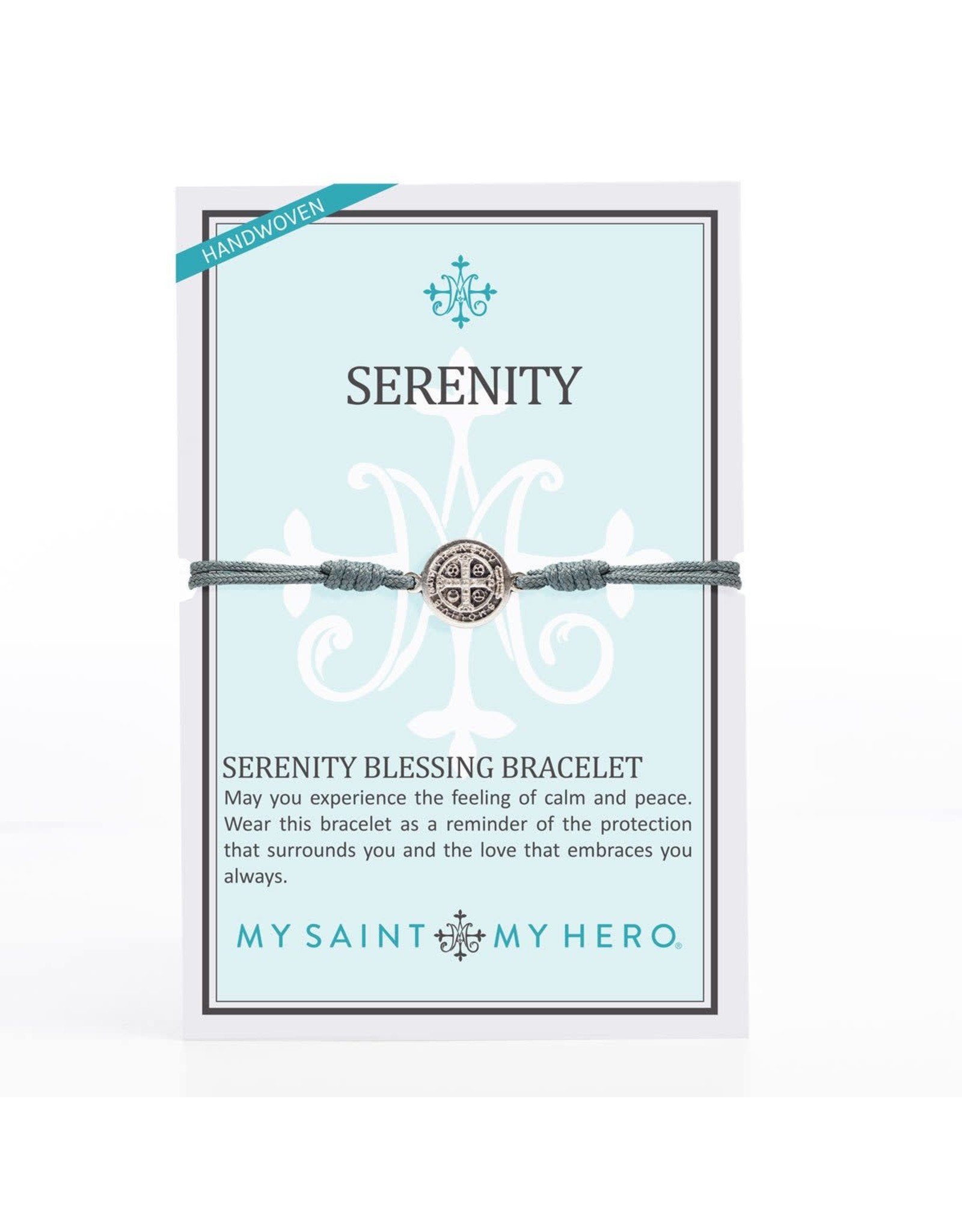 My Saint My Hero Bracelet - Serenity Blessing - Silver/Slate