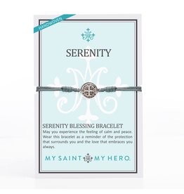 My Saint My Hero Bracelet - Serenity Blessing - Silver/Slate