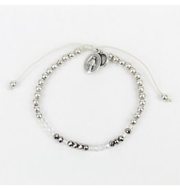 Bracelet - Sponsor. Morse Code - Silver